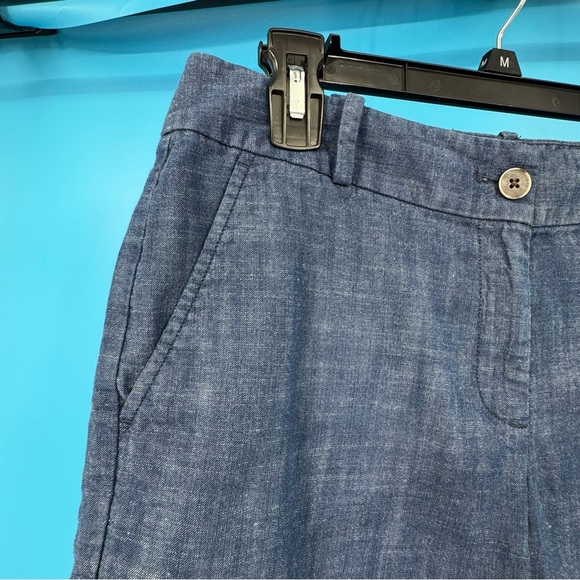 Talbots Blue Bermuda Shorts Lightweight Chambray - Picture 3 of 4